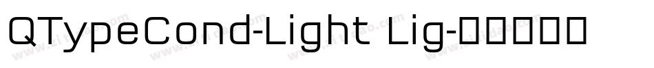 QTypeCond-Light Lig字体转换